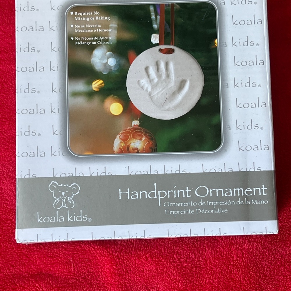 Koala Kids White Handprint Ornament